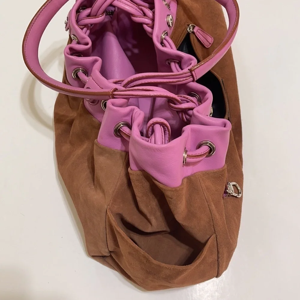Tanner Krolle Pink Leather Tote Bag